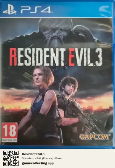 Resident Evil 3 PlayStation 4, France box front