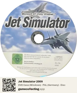 Jet Simulator 2009 Computer, PAL disc