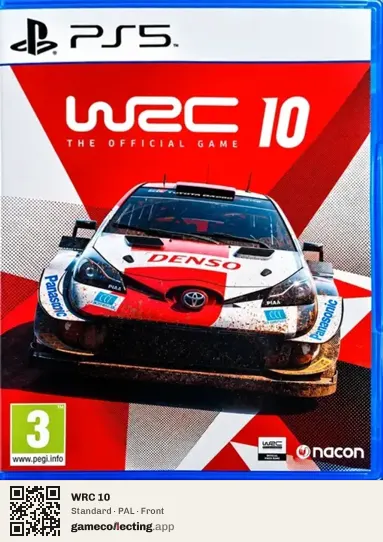 WRC 10 PlayStation 5, PAL box front