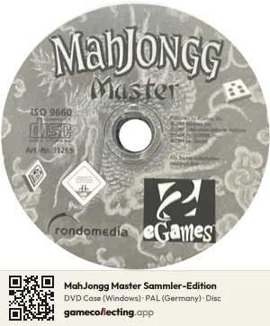 MahJongg Master Sammler-Edition Computer, PAL disc