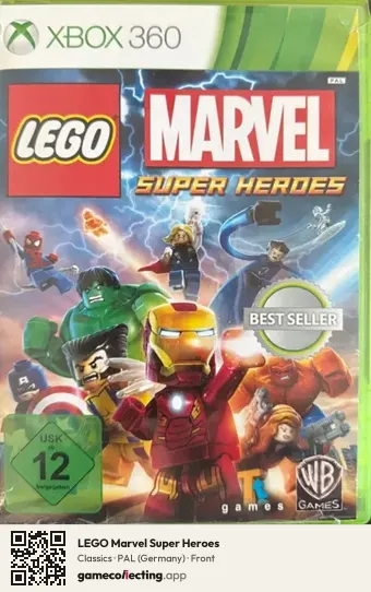 LEGO Marvel Super Heroes Xbox 360, Germany box front