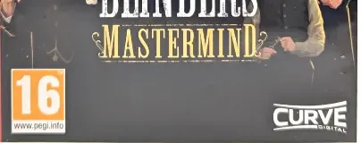 Peaky Blinders: Mastermind, the PEGI square on its front