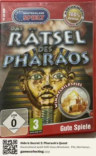 Hide & Secret 3: Pharaoh's Quest Computer, Germany box front