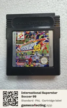 International Superstar Soccer 99 Game Boy Color, PAL cartridge label