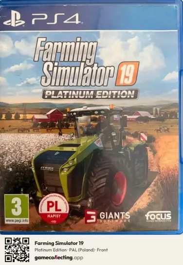 Farming Simulator 19 PlayStation 4, Poland box front