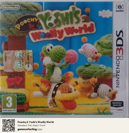 Poochy & Yoshi's Woolly World Nintendo 3DS, Italy box front