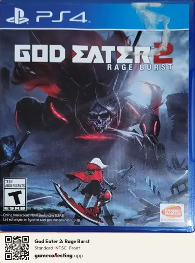God Eater 2: Rage Burst PlayStation 4, NTSC box front