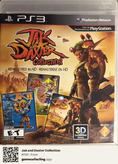 Jak and Daxter Collection PlayStation 3, NTSC box front