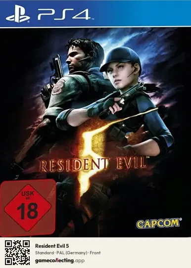 Resident Evil 5 PlayStation 4, Germany box front