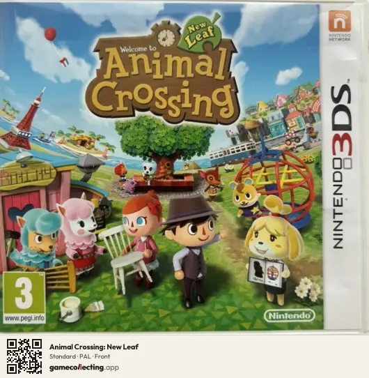 Animal Crossing: New Leaf Nintendo 3DS, PAL box front
