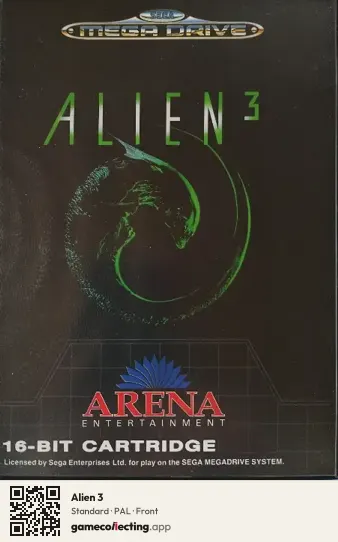 Alien 3 Sega Mega Drive / Genesis, PAL box front