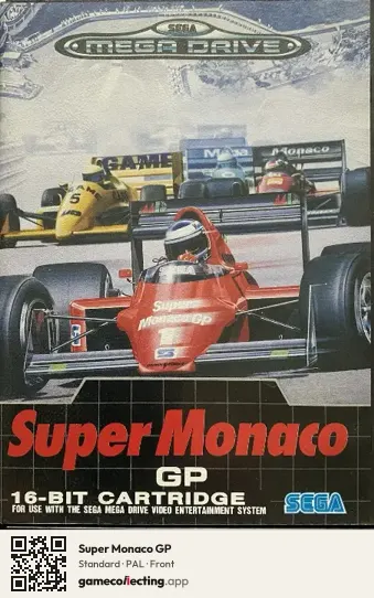 Super Monaco GP Sega Mega Drive / Genesis, PAL box front