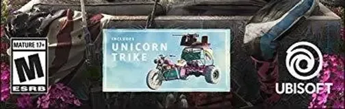 Far Cry New Dawn, the ESRB box on its front