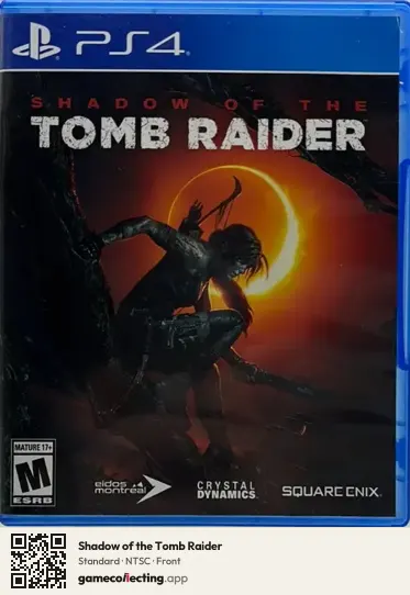 Shadow of the Tomb Raider PlayStation 4, NTSC box front