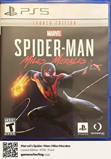 Marvel's Spider-Man: Miles Morales PlayStation 5, NTSC box front