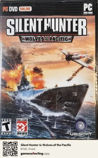 Silent Hunter 4: Wolves of the Pacific Computer, NTSC box front