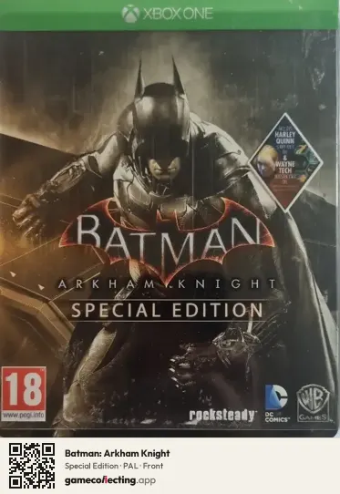 Batman: Arkham Knight Xbox One, PAL box front