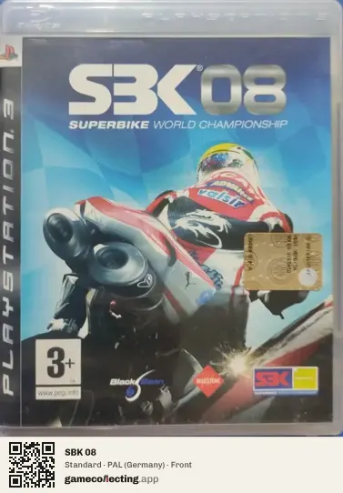 SBK 08 PlayStation 3, Germany box front