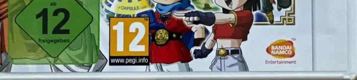 Dragon Ball Fusions, the USK square on its front