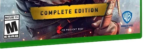 The Witcher 3: Wild Hunt, the ESRB box on its front