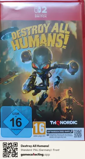 Destroy All Humans! Nintendo Switch 2, Germany box front
