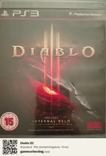 Diablo III PlayStation 3, United Kingdom box front