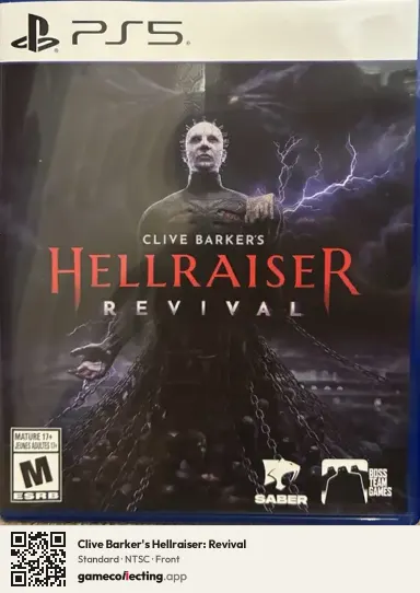 Clive Barker's Hellraiser: Revival PlayStation 5, NTSC box front