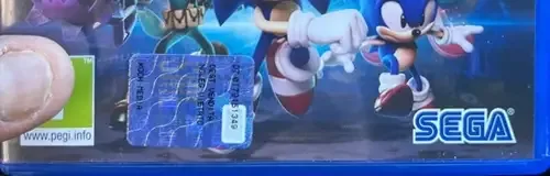 Sonic Forces, the PEGI square on its front