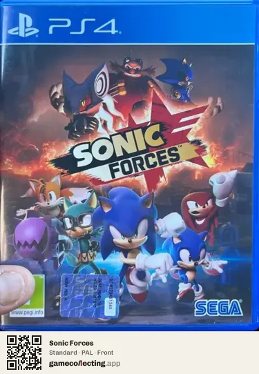 Sonic Forces PlayStation 4, PAL box front