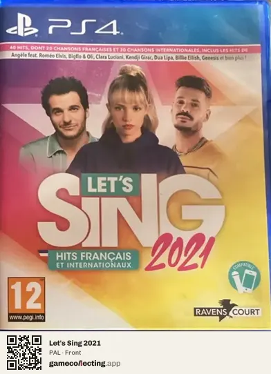 Let's Sing 2021 PlayStation 4, PAL box front