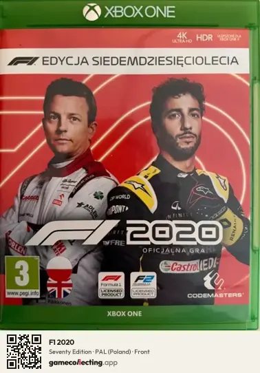 F1 2020 Xbox One, Poland box front