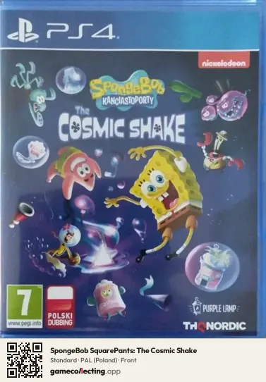 SpongeBob SquarePants: The Cosmic Shake PlayStation 4, Poland box front