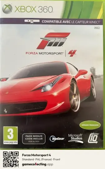 Forza Motorsport 4 Xbox 360, France box front