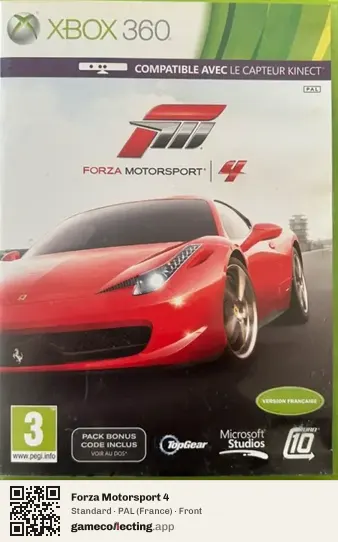Forza Motorsport 4 Xbox 360, France box front