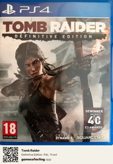 Tomb Raider PlayStation 4, PAL box front