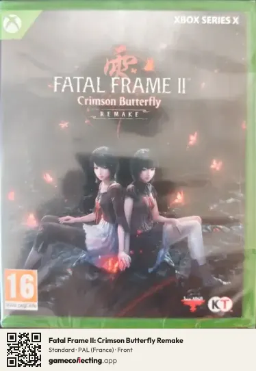 Fatal Frame II: Crimson Butterfly Remake Xbox Series X, France box front
