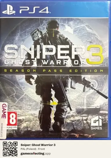 Sniper: Ghost Warrior 3 PlayStation 4, Poland box front