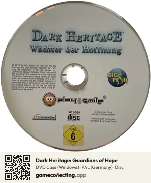 Dark Heritage: Guardians of Hope Computer, PAL disc