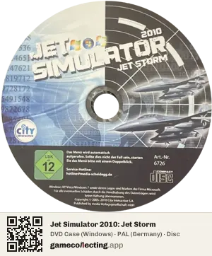 Jet Simulator 2010: Jet Storm Computer, PAL disc