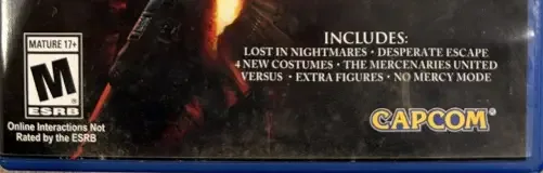 Resident Evil 5, the ESRB box on its front