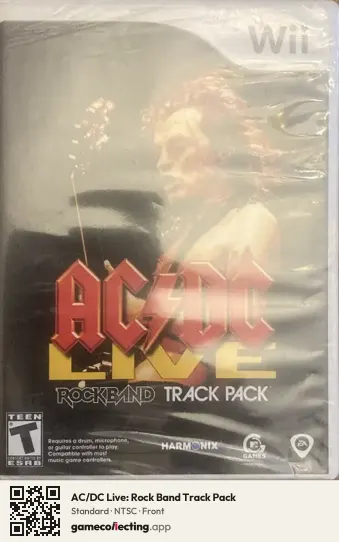 AC/DC Live: Rock Band Track Pack Nintendo Wii, NTSC box front