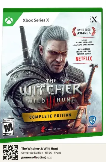 The Witcher 3: Wild Hunt Xbox Series X, NTSC box front