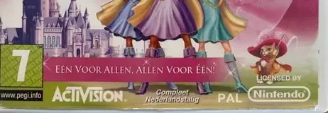Barbie and the Three Musketeers, the PEGI square on its front