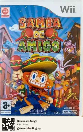 Samba de Amigo Nintendo Wii, PAL box front