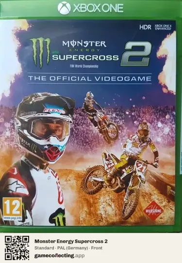 Monster Energy Supercross 2 Xbox One, Germany box front