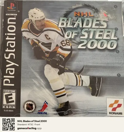 NHL Blades of Steel 2000 PlayStation, NTSC box front