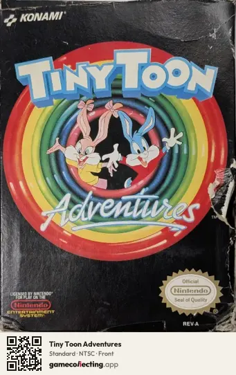 Tiny Toon Adventures Nintendo Entertainment System, NTSC box front