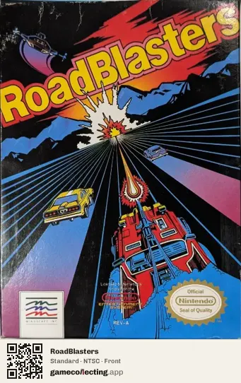 RoadBlasters Nintendo Entertainment System, NTSC box front
