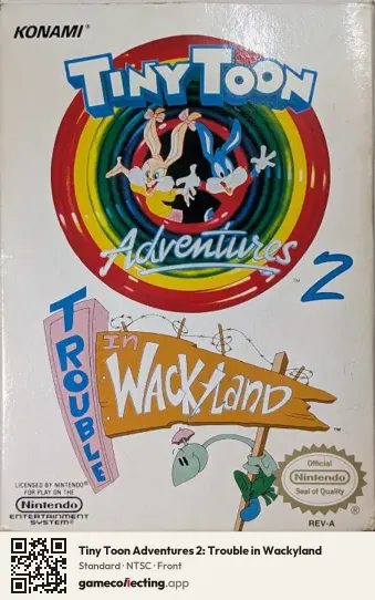 Tiny Toon Adventures 2: Trouble in Wackyland Nintendo Entertainment System, NTSC box front