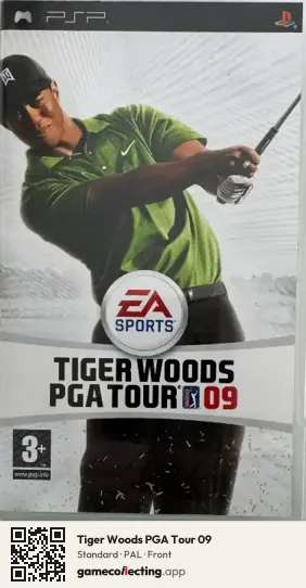 Tiger Woods PGA Tour 09 PlayStation Portable, PAL box front